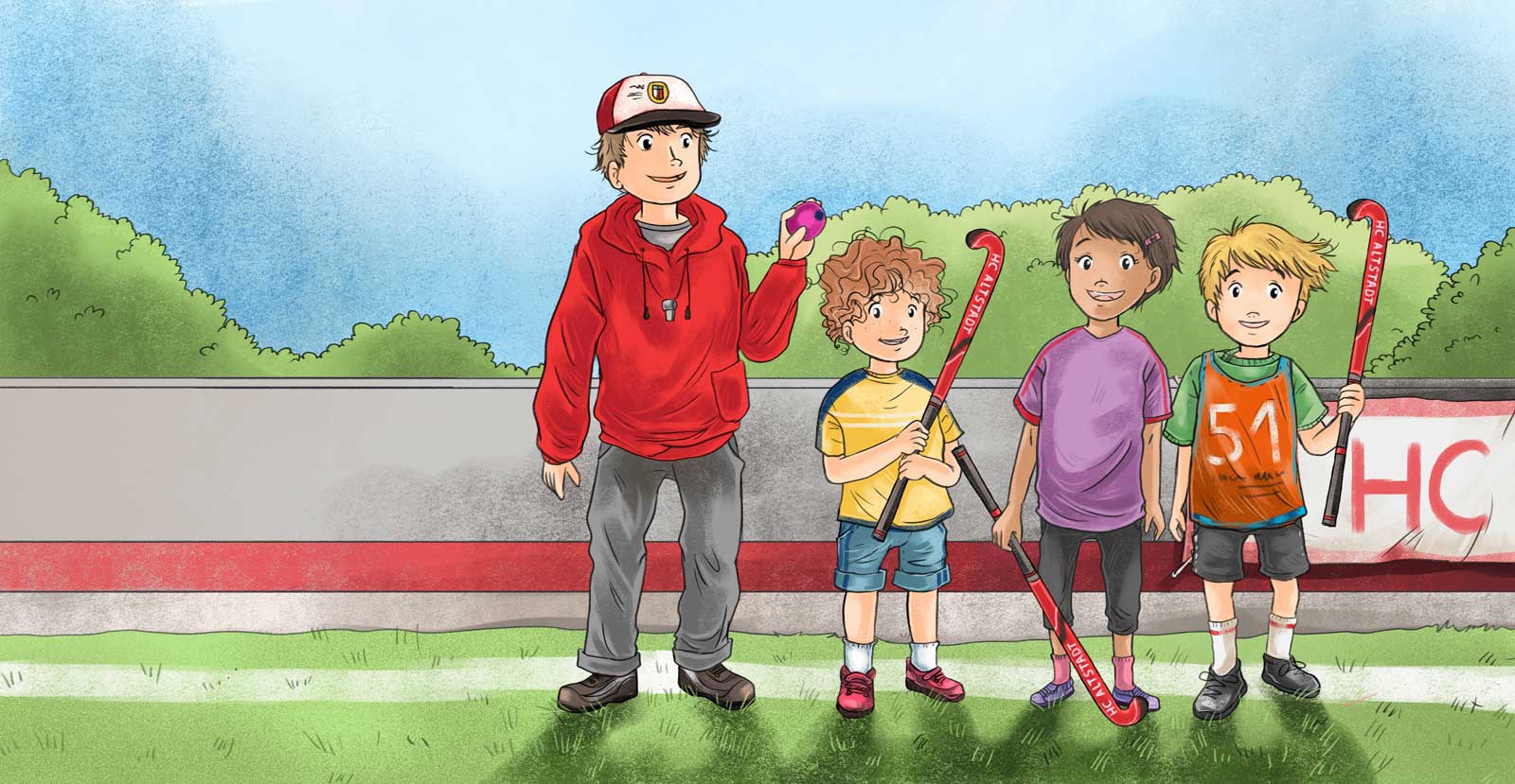hockey sport kinderbuch illustratorin illustation