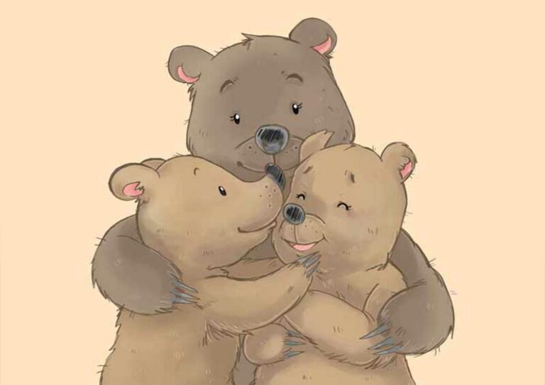 Illustrationen Bärenfamilie