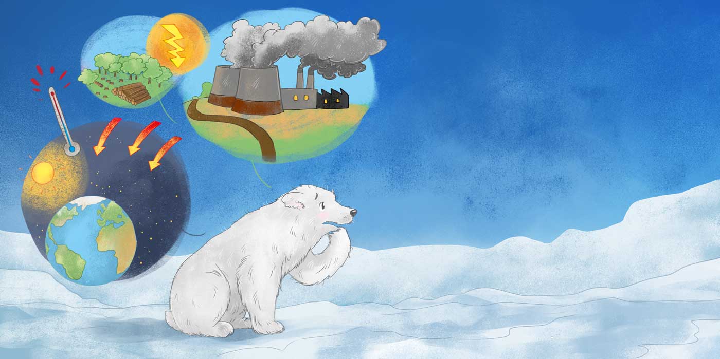 Umwelt kinderbuch Eisbär illustration Illustratorin