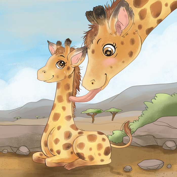 Bilderbuch Giraffe Arkturi