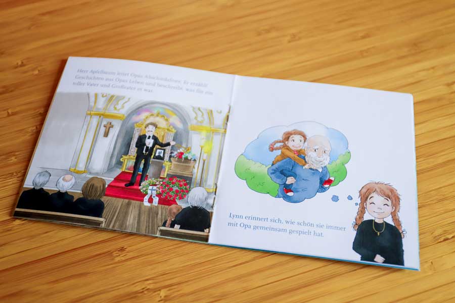 Illustratorin kleines buch Kinder Tod Trauer 