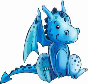 drache kinderbuch Illustration illustrieren Illustratorin blauer