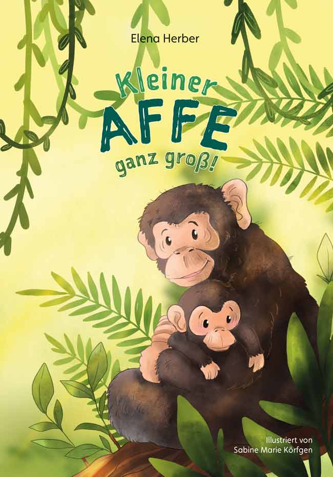 affe cover kinderbuchillustration Familie Mut