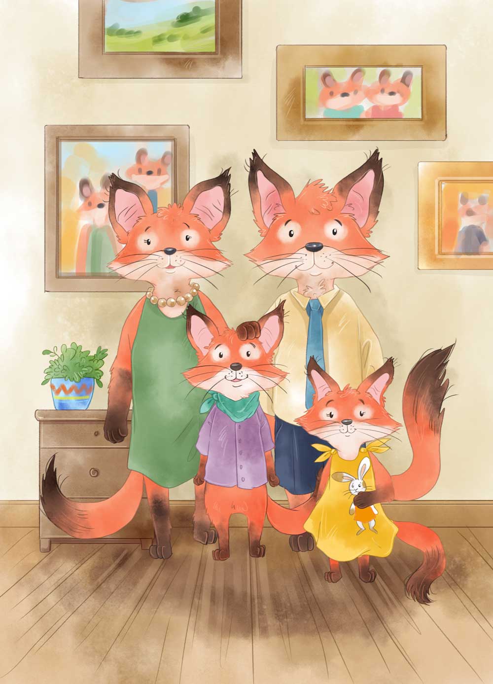 Kinderbuch Illustrationen Tiere fuchs Igel niedlich