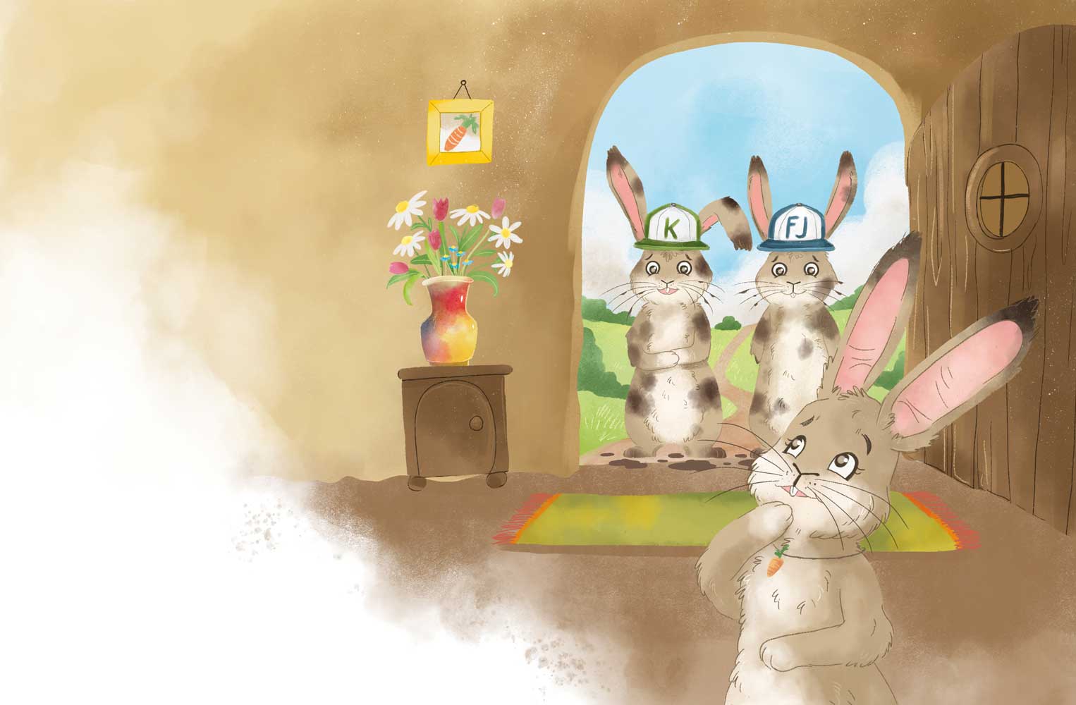 Kinderbuch Hasen lustig Illustration bilderbuch illustriert