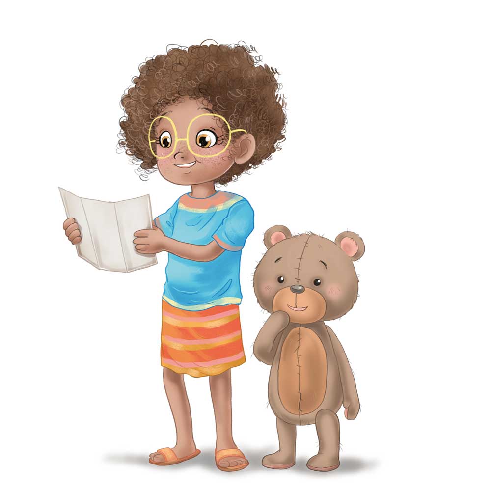 Teddy, Illustrationen, Kinderbuchillustration